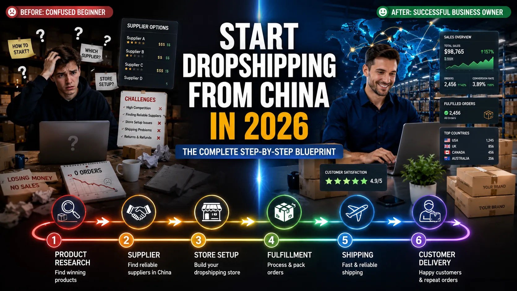 How to Start Dropshipping from China in 2026 — Step by Step Guide