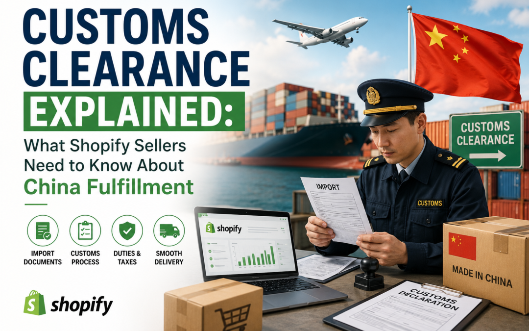 Customs clearance process for Shopify China fulfillment.