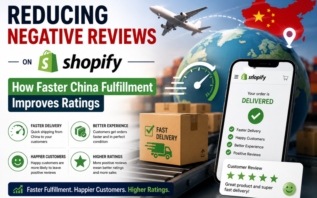 Faster China fulfillment improves Shopify customer ratings.