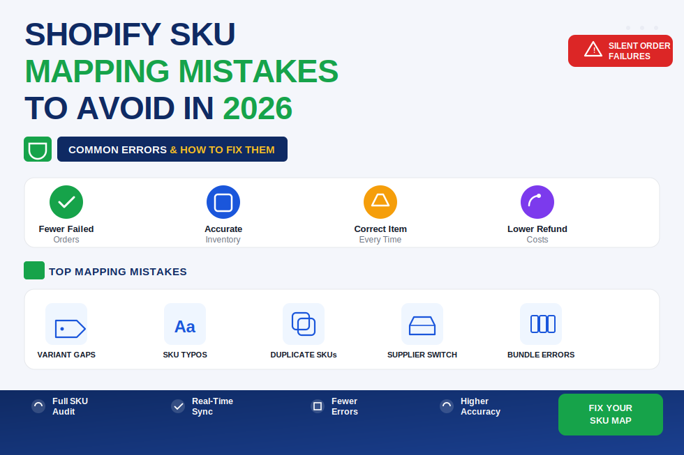 Shopify SKU Mapping Mistakes to Avoid with China Fulfillment (2026)