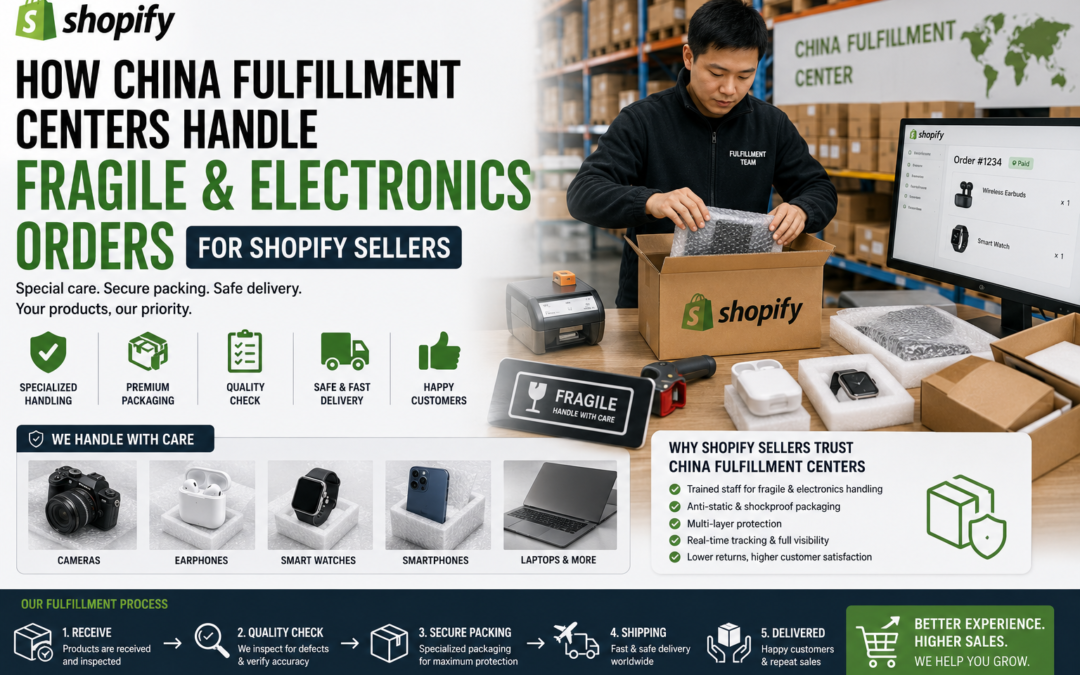 How China Fulfillment Centers Handle Fragile & Electronics Orders for Shopify Sellers