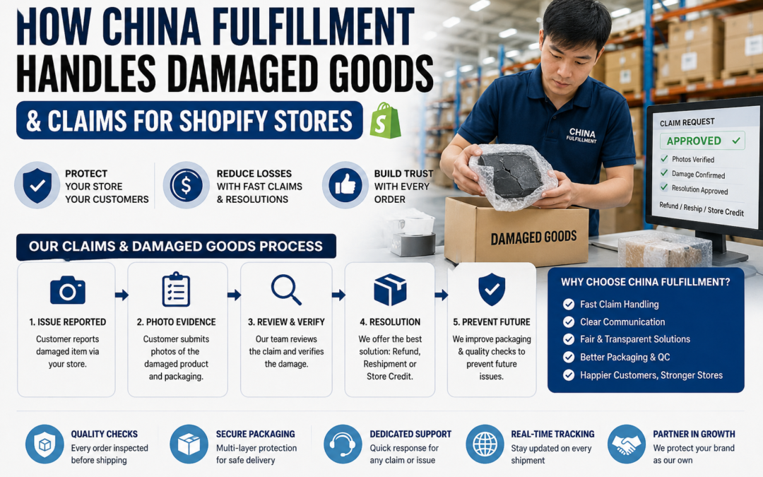 How China Fulfillment Handles Damaged Goods & Claims for Shopify Stores