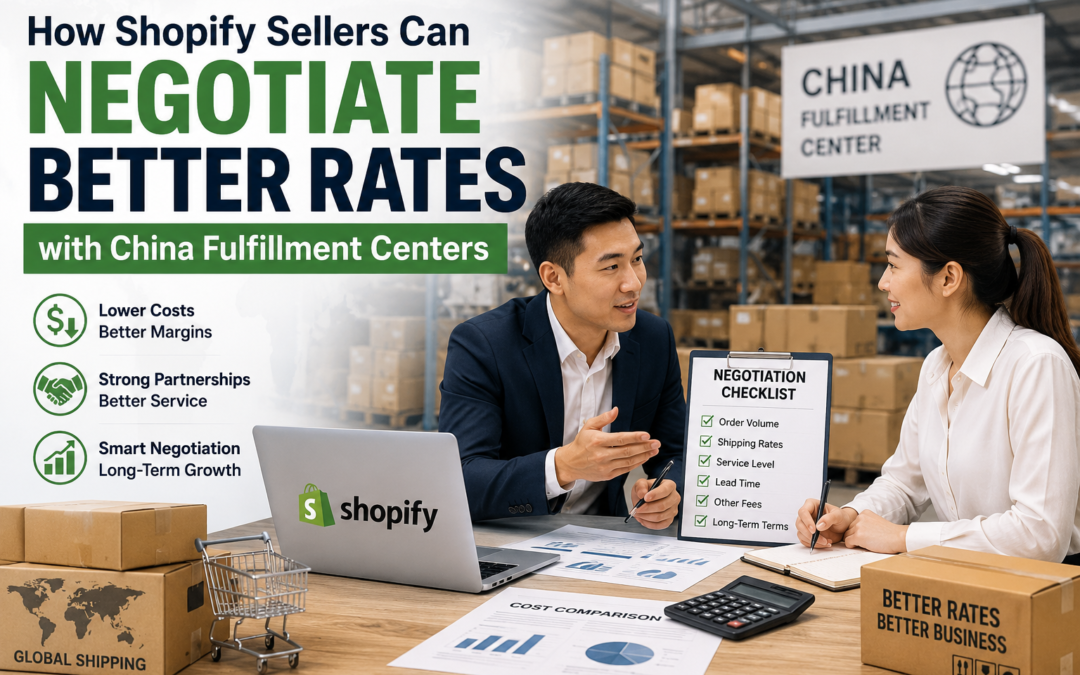 Shopify seller negotiating better rates with a China fulfillment center