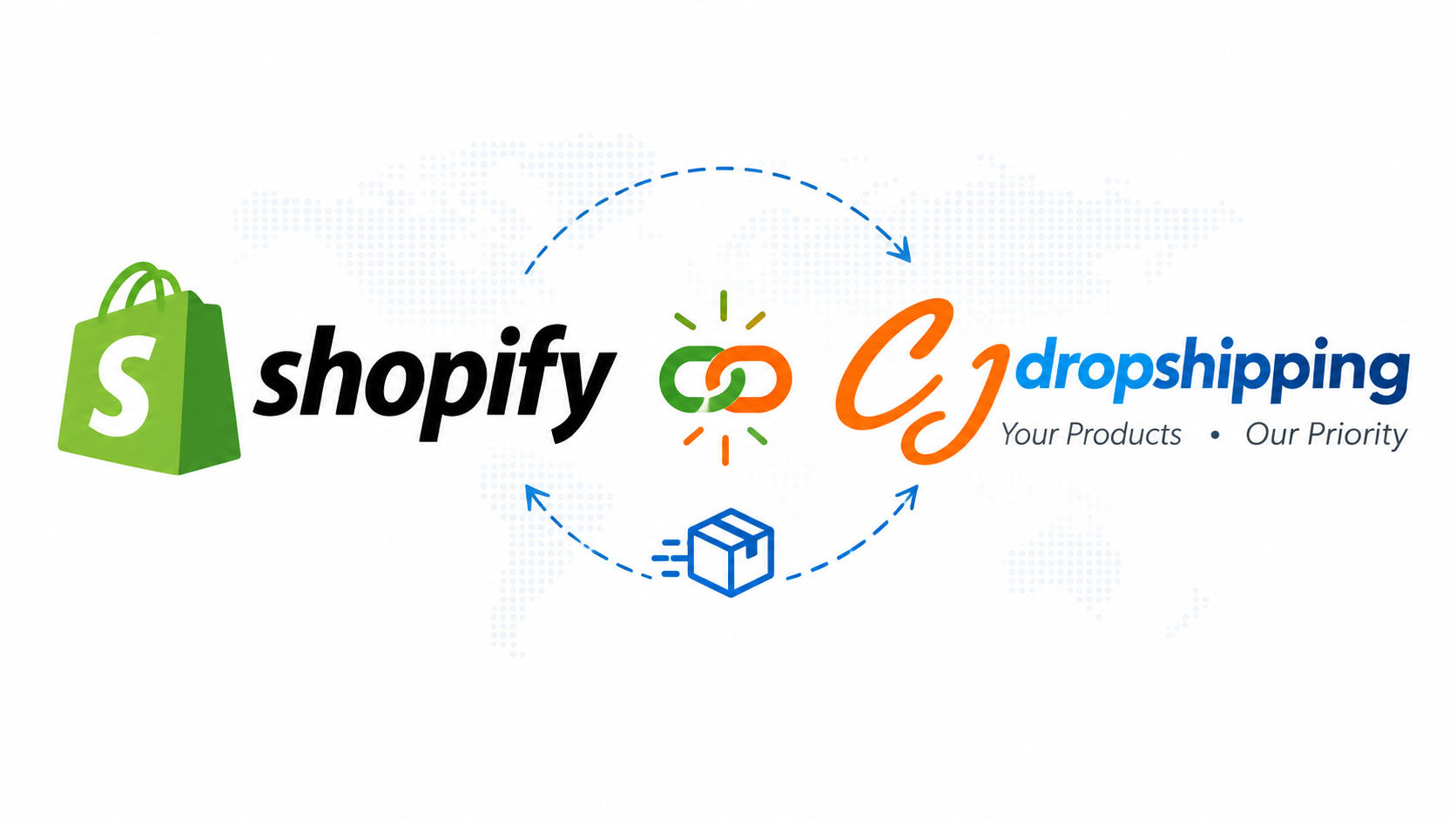Shopify and CJdropshipping logos for dropshipping platform comparison