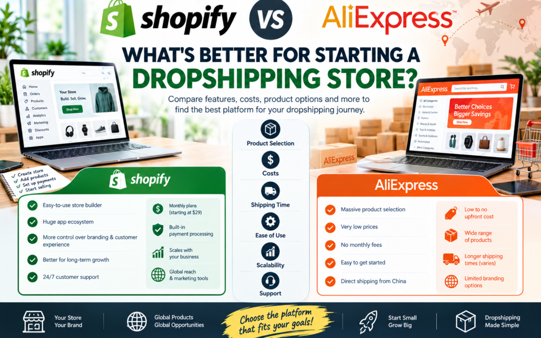 Shopify vs AliExpress: What’s Better for Starting a Dropshipping Store?