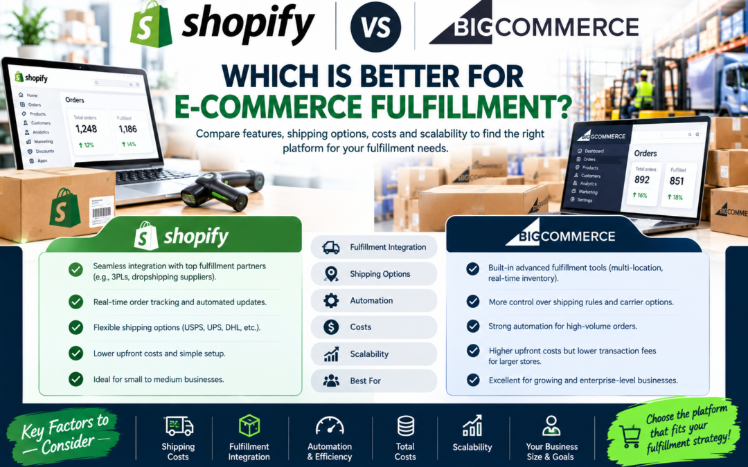 Shopify vs BigCommerce: Which Is Better for E-commerce Fulfillment?