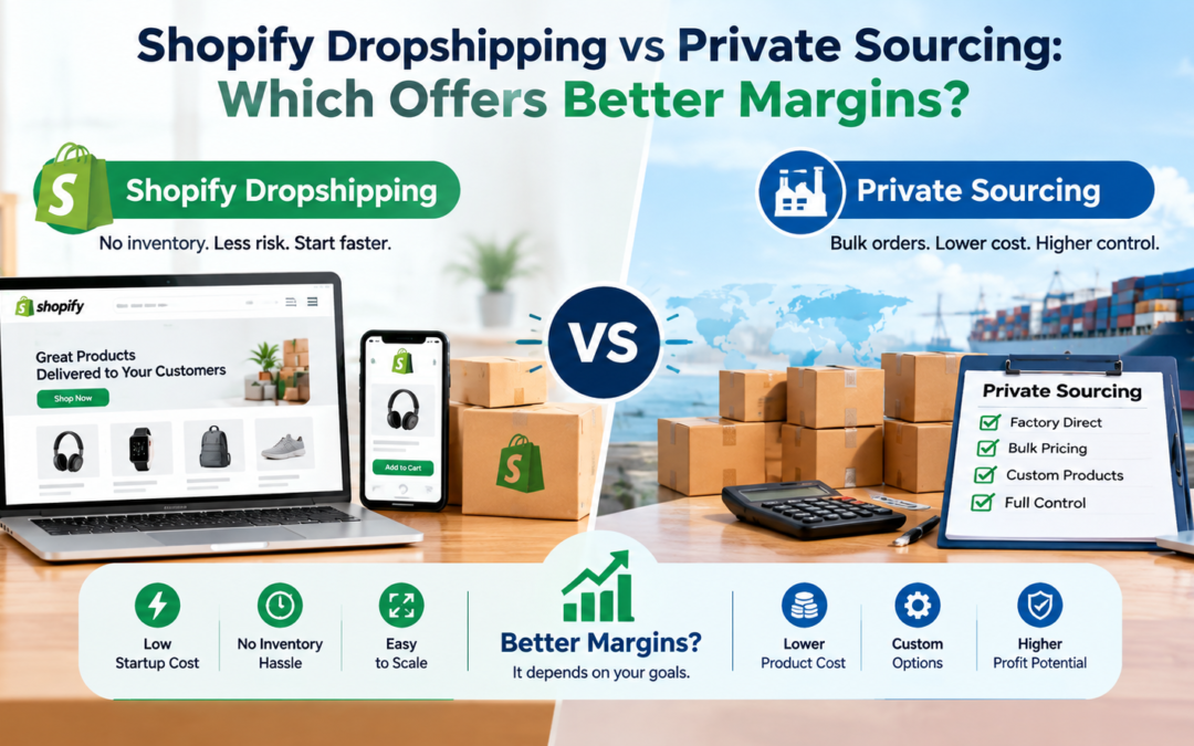 Shopify Dropshipping vs Private Sourcing: Which Offers Better Margins?