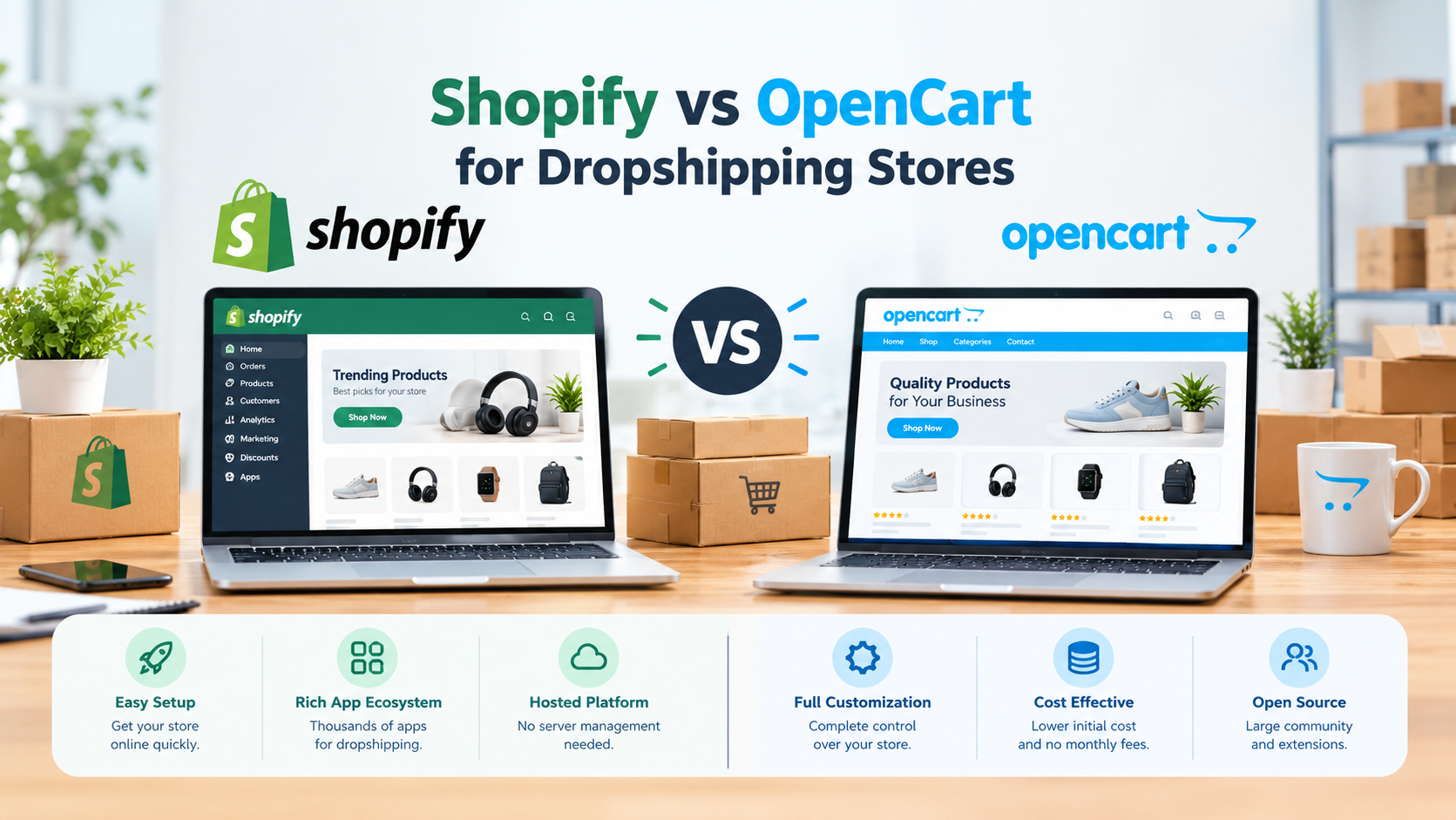 shopify-vs-opencart-for-dropshipping-stores